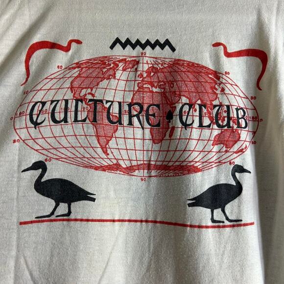 vintage 1984 CULTURE CLUB Boy George single stitch double sided tee shirt LARGE - Picture 8 of 8